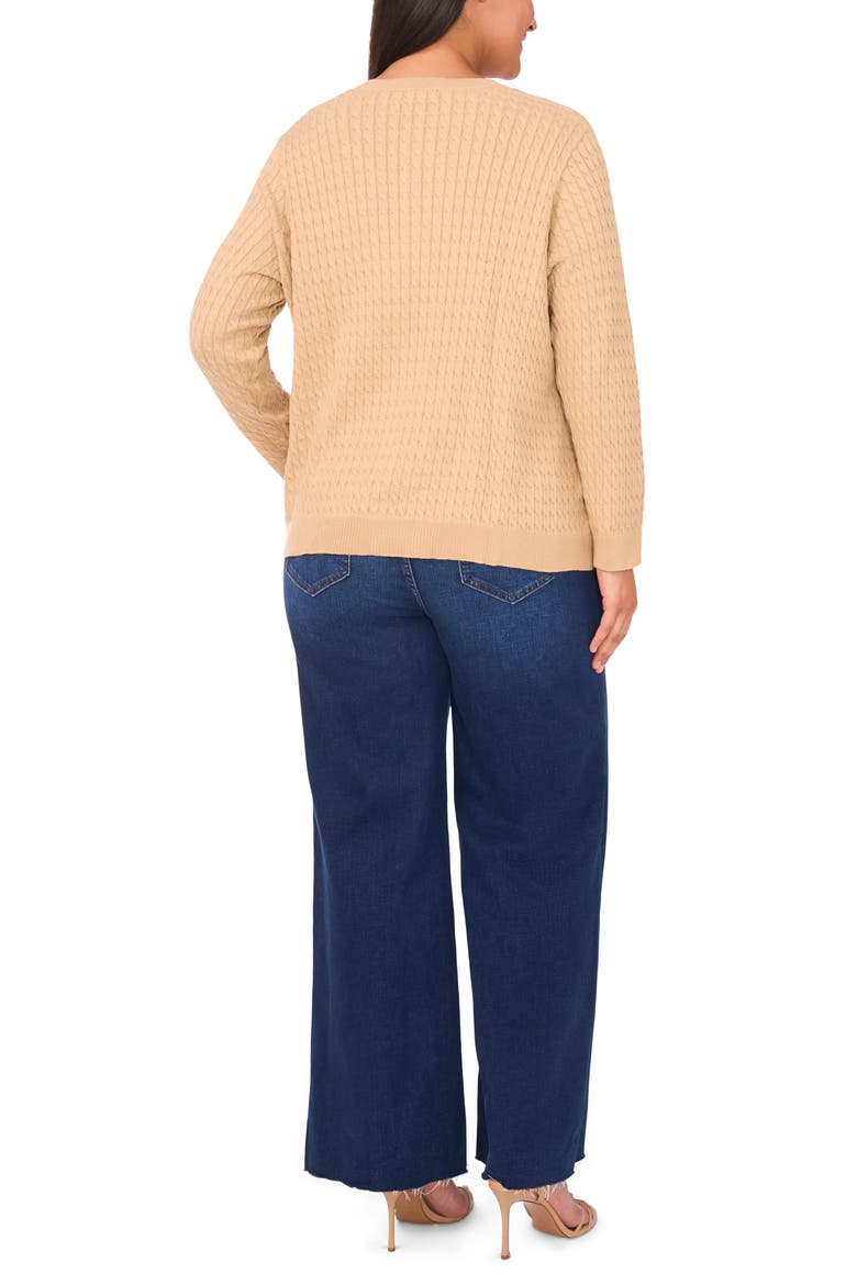 Cable Stitch Cardigan, Alternate, color, NOMAD CAMEL