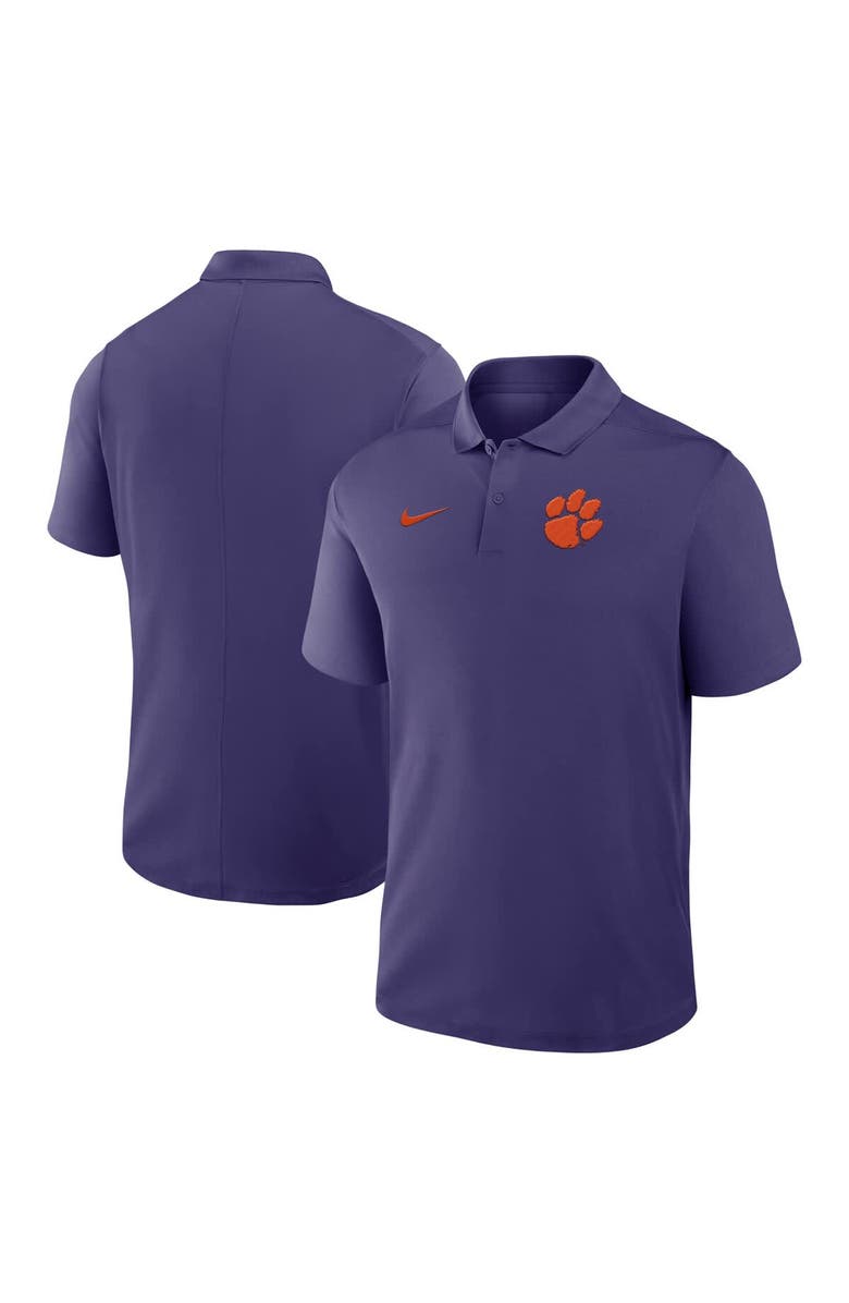 Nike Men's Nike Purple Clemson Tigers Primetime Victory Primary Logo Performance Polo, Main, color, Purple