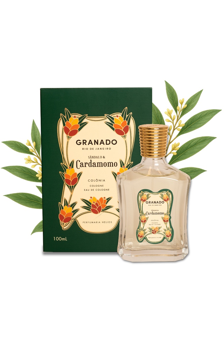 GRANADO Sândalo & Cardamomo Eau de Cologne 100ml, Alternate, color, Clear