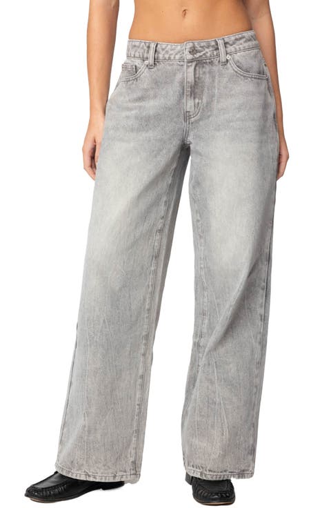 パンツ grey low rise mini jeans EB Denim Low-Rise Baggy Jeans | Saks Fifth Avenue