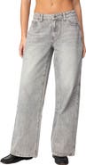 EDIKTED Magda Low Rise Wide Leg Jeans