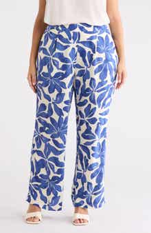 T Tahari Floral Wide Leg Pants