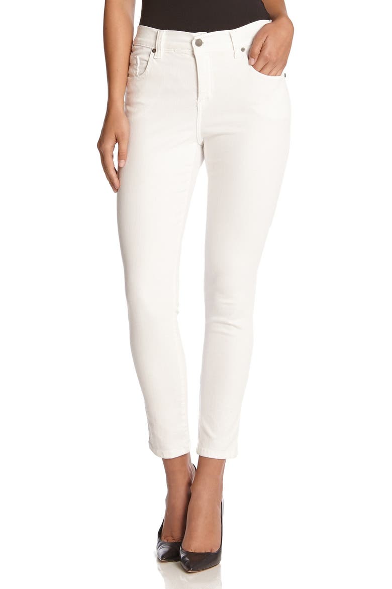 Zuma Stretch Crop Skinny Jeans, Main, color, CREAM