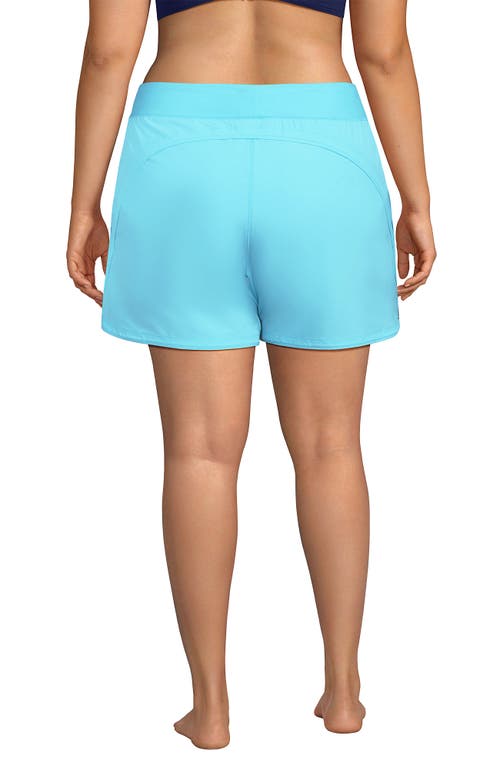 Lands' End Plus Size 5" Board Shorts With Panty In River Mist