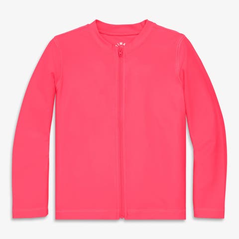Kids Long Sleeve Full-Zip Rash Guard (Toddler, Little Kid, Big Kid)