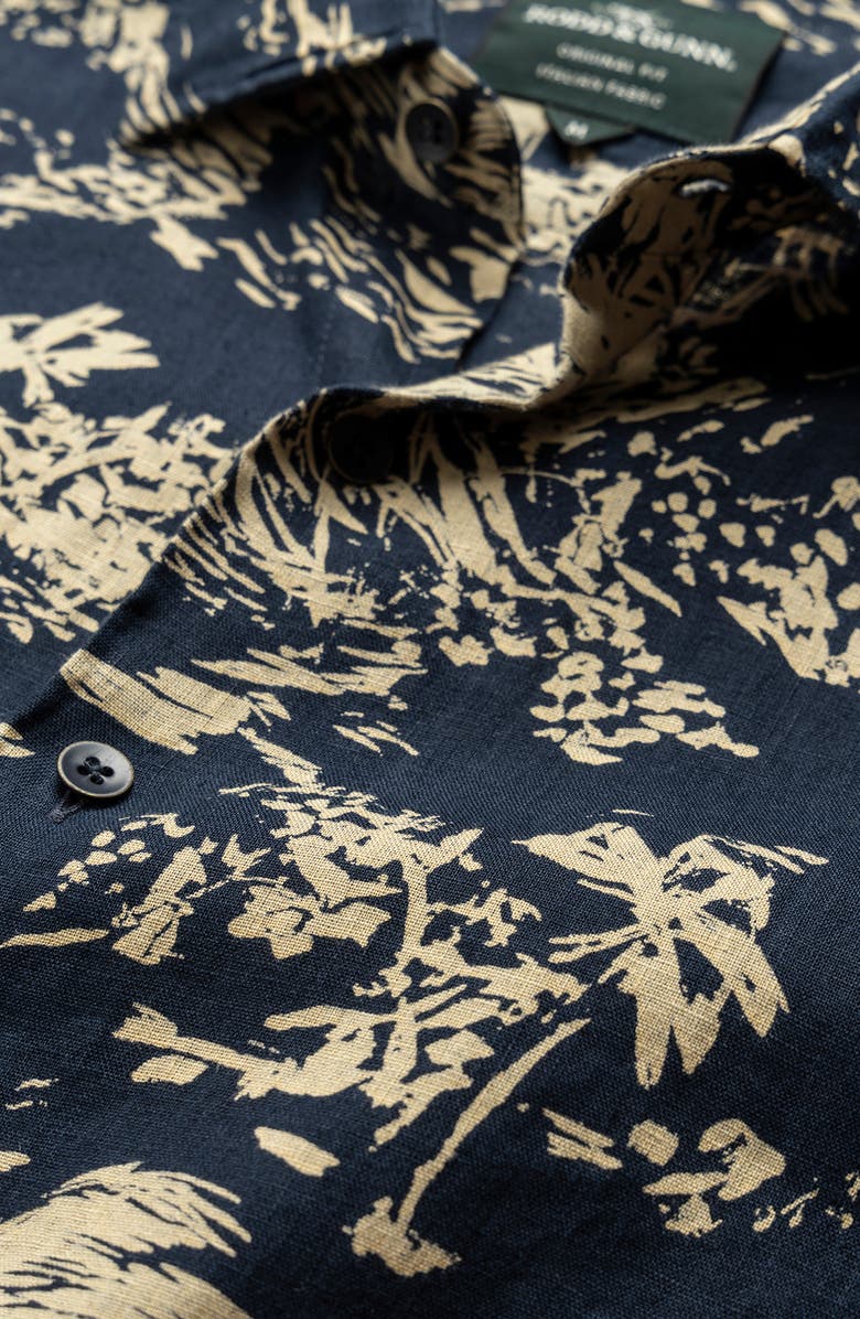Rodd & Gunn Livingstone Original Fit Tropical Print Linen Button-Up Shirt, Alternate, color,