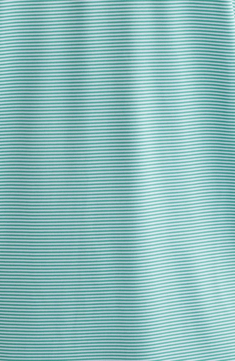 Peter Millar Candor Stripe Performance Piqué Polo, Alternate, color, Snow Pea