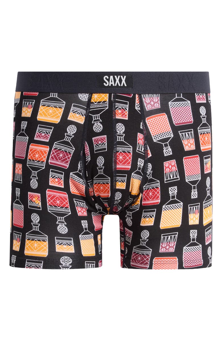 SAXX Vibe Xtra Soft Comfort Boxer Briefs, Alternate, color, Top Shelf-Black