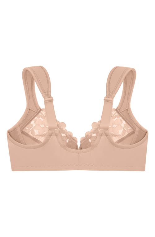 Glamorise Front Clasp Underwire Bra In Cafe
