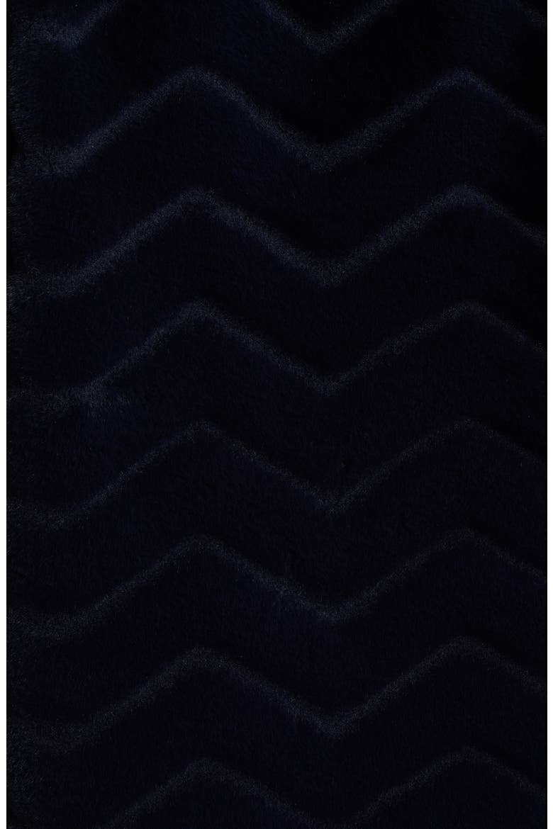 Faux Fur Coat, Alternate, color, NAVY