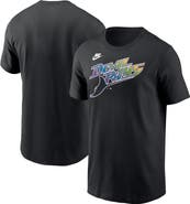 Nike Men's Nike Black Tampa Bay Rays Cooperstown Wordmark T-Shirt