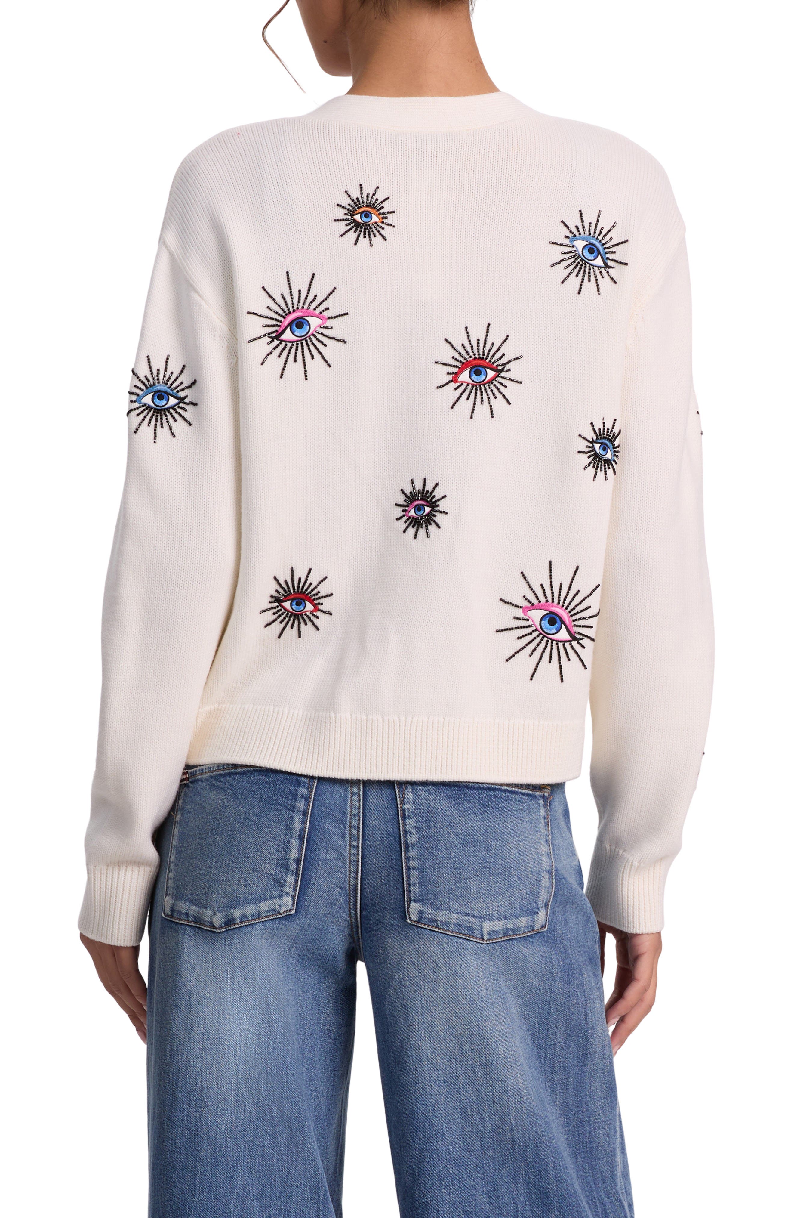 Bradley Embellished Stretch Wool Cardigan - image 2