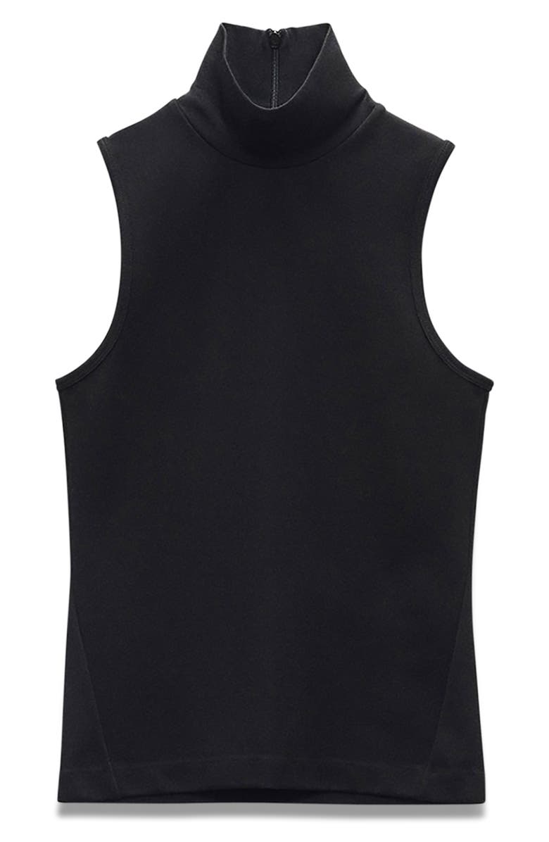 rag 
bone Irina Sleeveless Ponte Turtleneck Top, Alternate, color, 