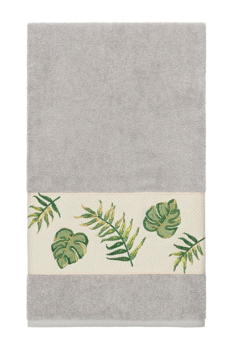 Zoe Embellished Bath Towel - Light Grey, Main, color, LIGHT GREY