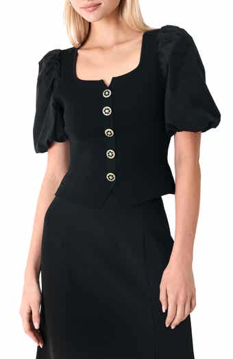 Puff Sleeve Rib Top