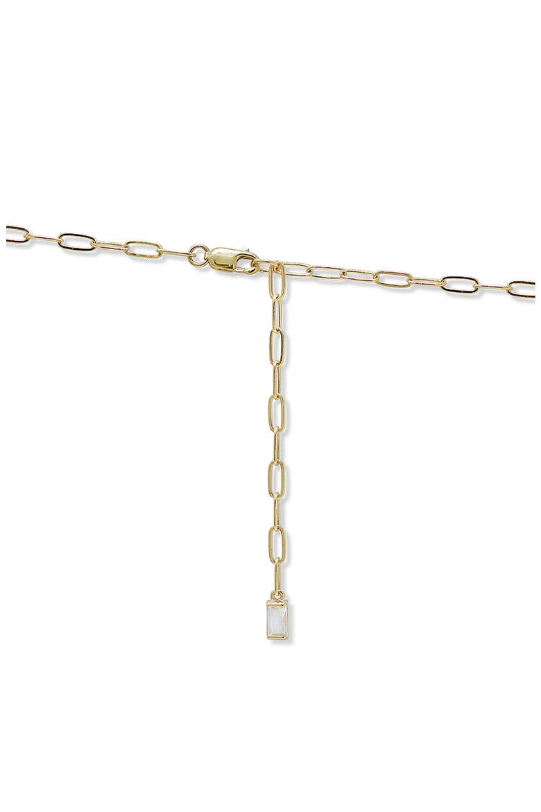 Cléo Cécile Tennis Necklace, Alternate, color, 14K YELLOW GOLD/ CLEAR TOPAZ