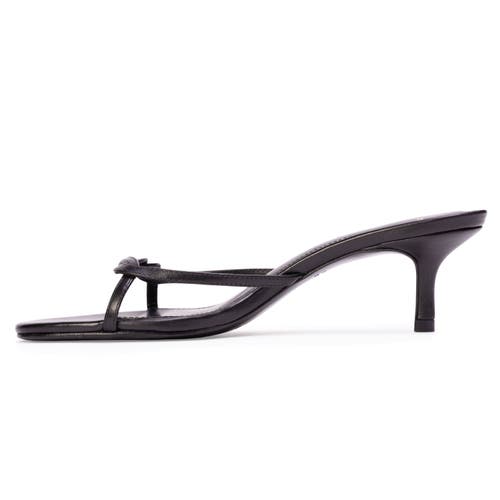 Black Suede Studio Fae 50 Sandal In Black