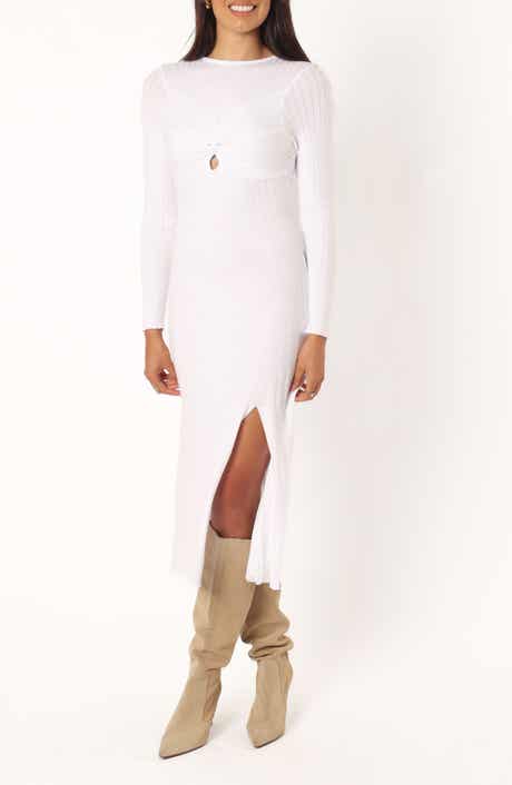 Petal & Pup Zayla Long Sleeve Rib Maxi Dress