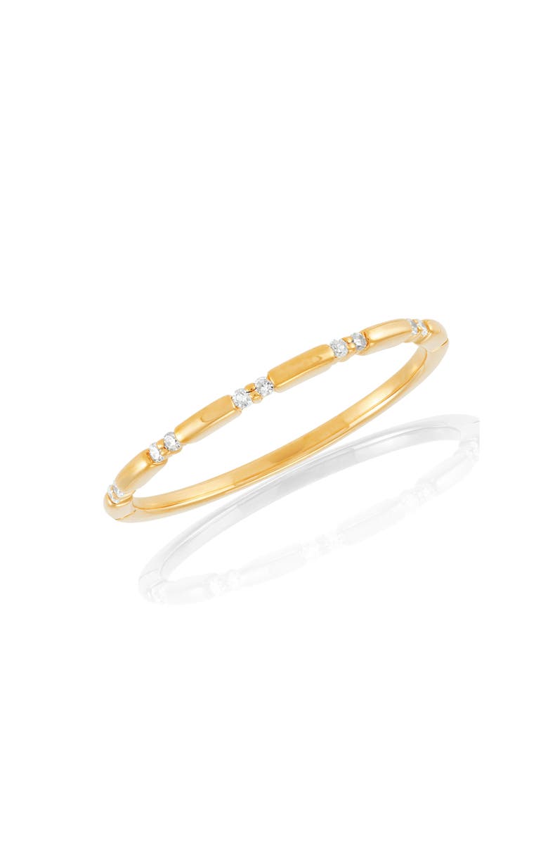 Frankie & Zoe 14K Yellow Gold Round Diamond Band Ring, Main, color, Yellow Gold