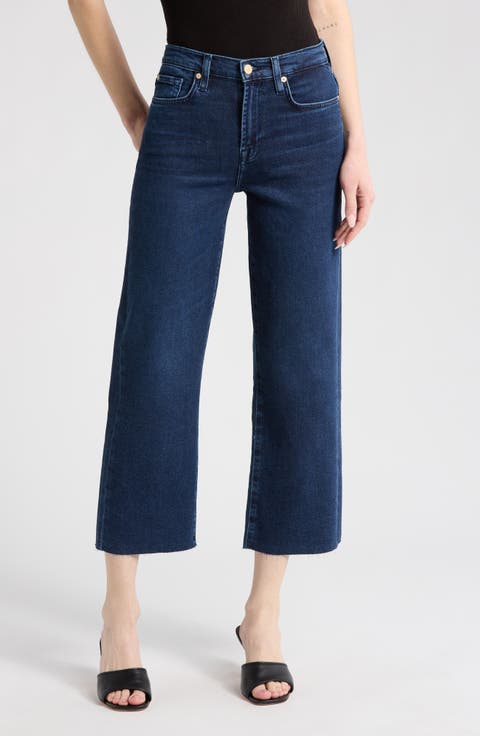 Alexa High Waist Crop Straight Leg Jeans (Paradise Cove)