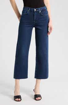 7 For All Mankind Alexa High Waist Crop Straight Leg Jeans