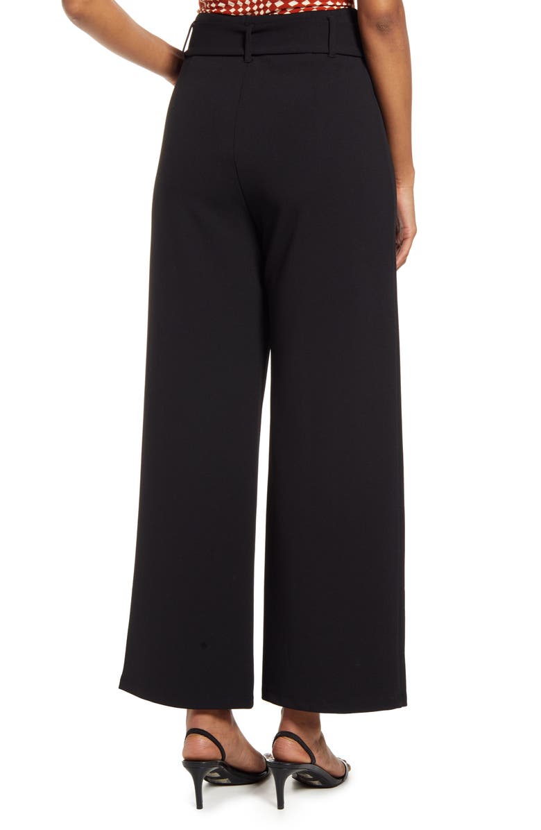 Open Edit Belted High Waist Pants, Alternate, color, 