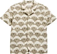 Billy Reid Botanical Cotton Camp Shirt
