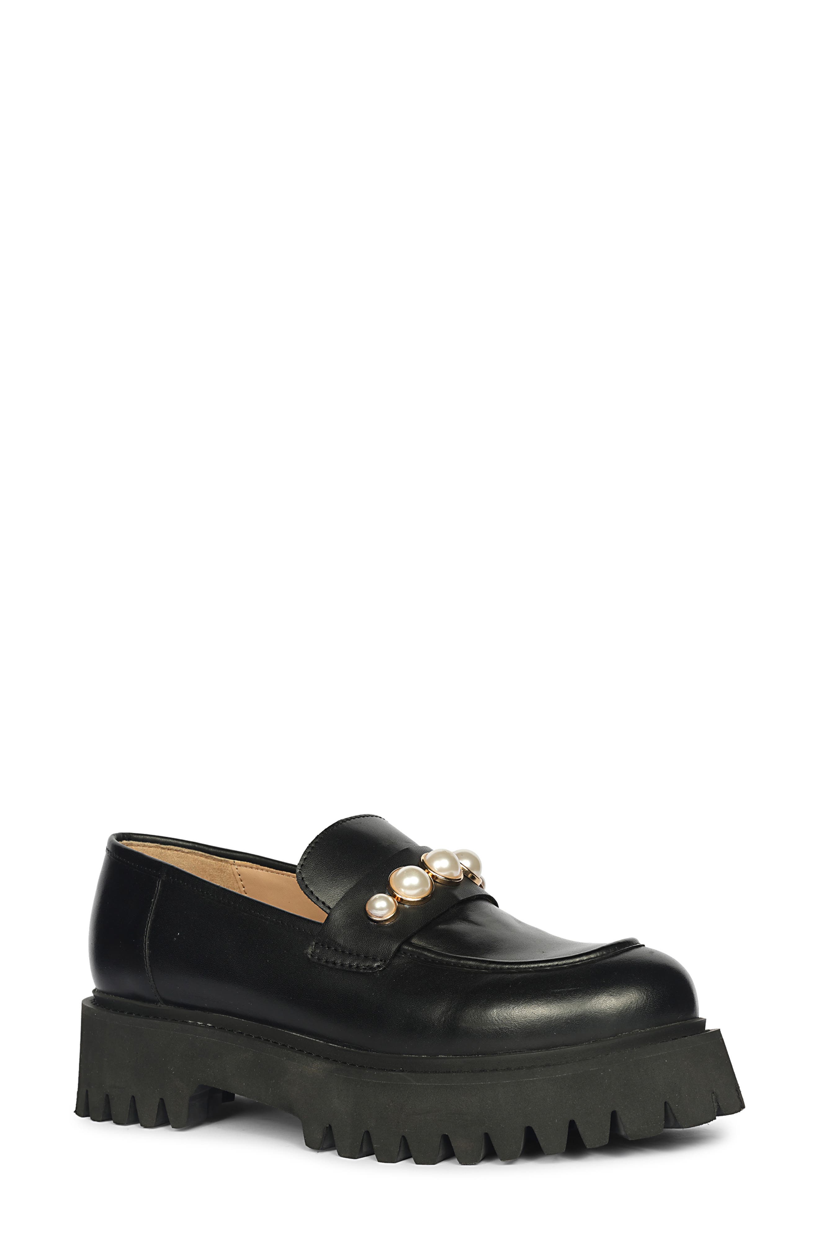 SAINT G Fearl Platform Loafer, Main, color, Black