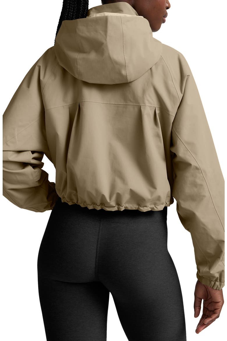 Cloudburst Adjustable Hooded Crop Jacket, Alternate, color, TAN
