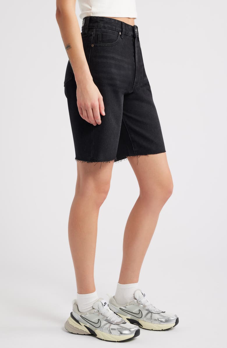 PTCL Mia High Waist Denim Bermuda Shorts, Alternate, color, Black Wash