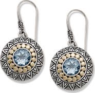 SAMUEL B. Two-Tone Disc Drop Earrings