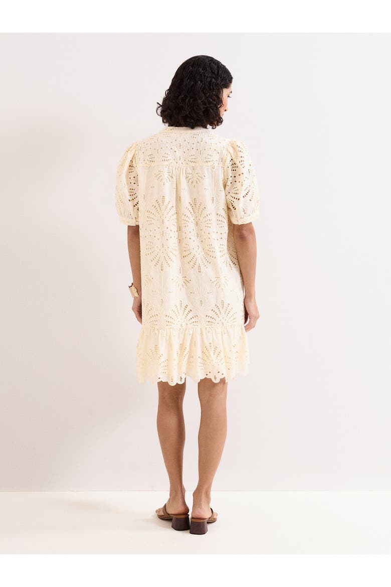 Liliana Embroidered Mini Dress, Alternate, color, Yellow