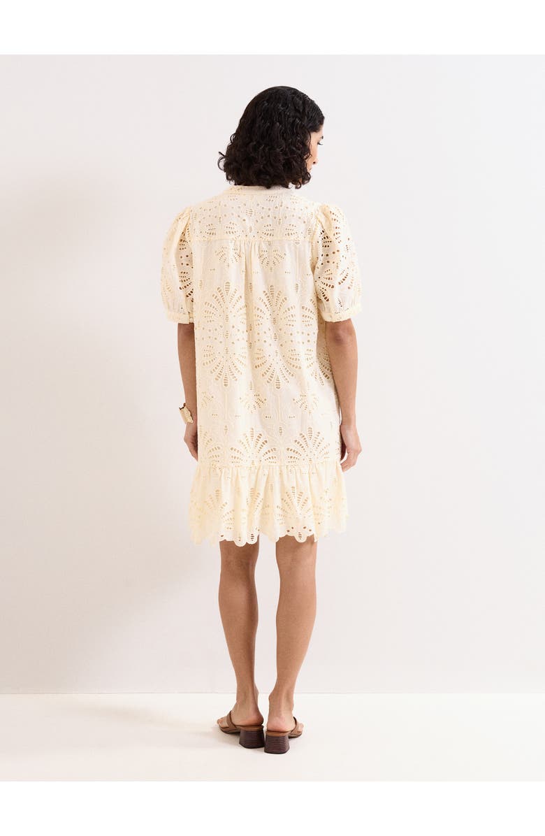 Phase Eight Liliana Embroidered Mini Dress, Alternate, color, Yellow