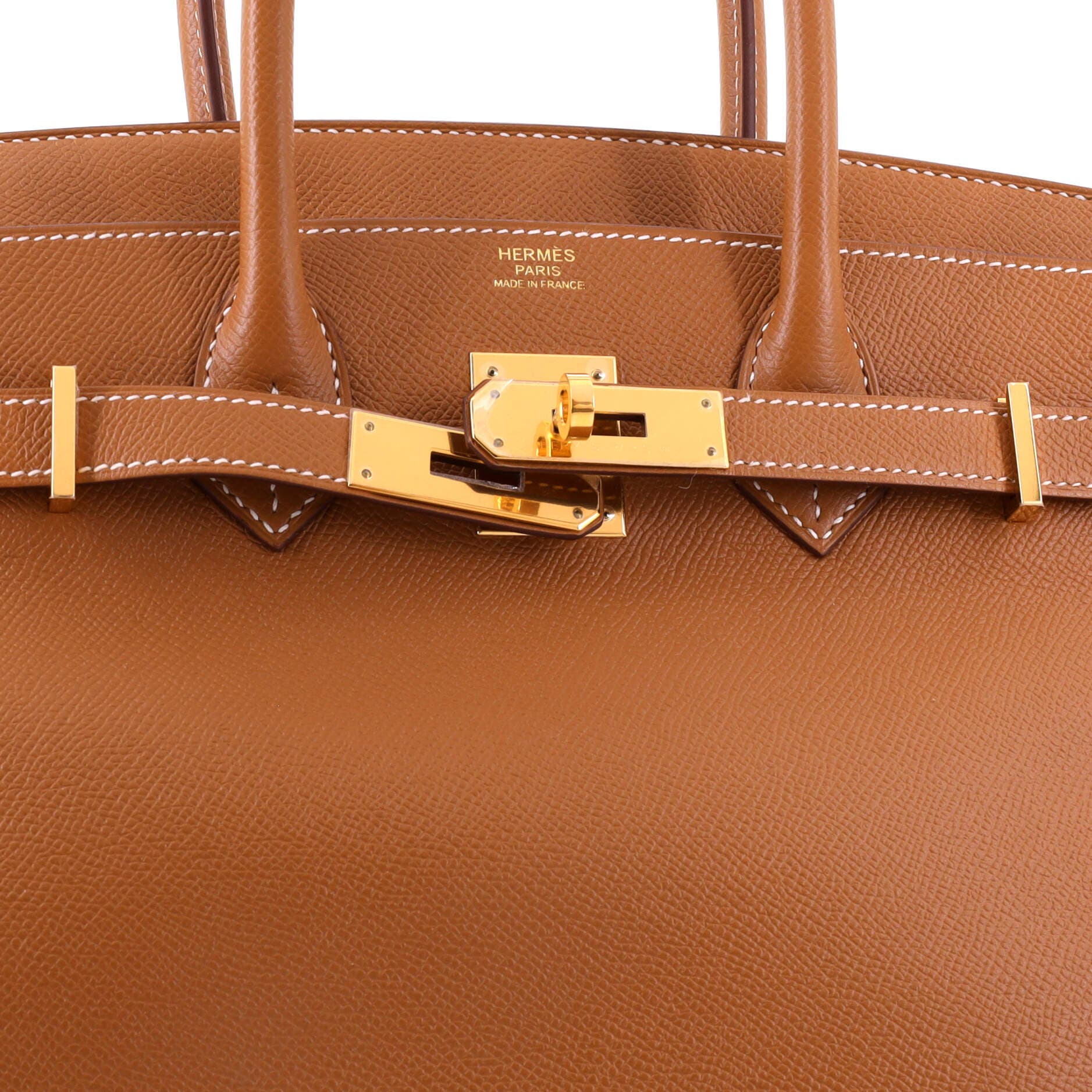 Birkin Handbag Brown Epsom with Gold Hardware 30, Alternate, color, Metallic Gold