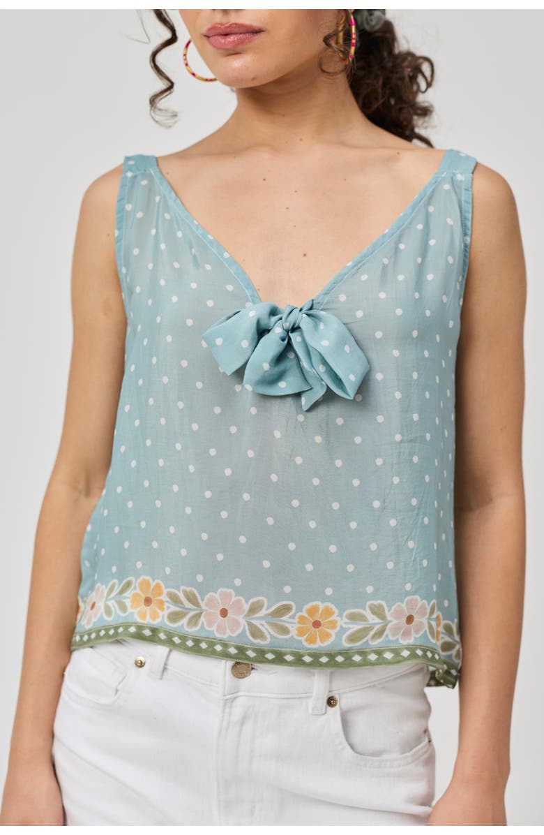 Reistor Bow Tie Cami Top, Main, color, Blue