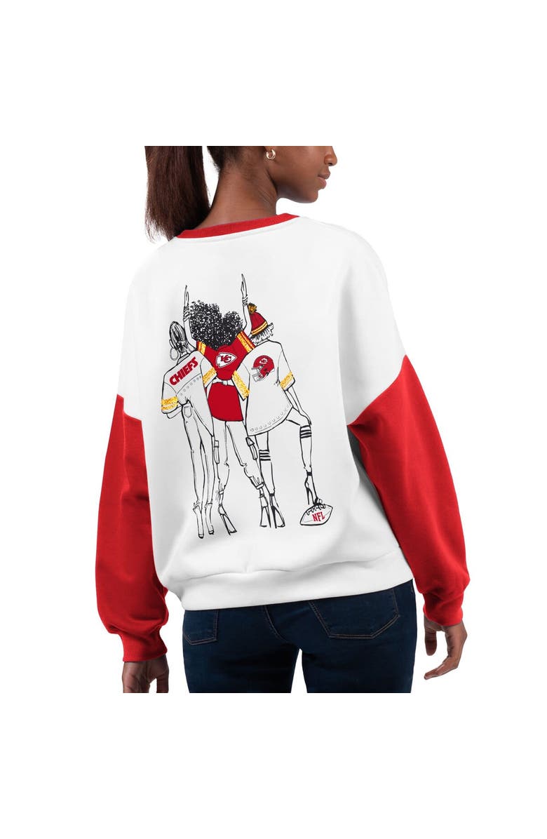 G-III 4HER BY CARL BANKS Women's G-III 4Her by Carl Banks White Kansas City Chiefs A-Game Pullover Sweatshirt, Alternate, color, 