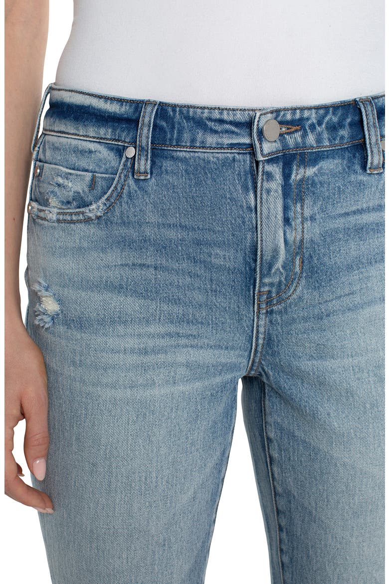 Marley Distressed Back Seam Girlfriend Jeans, Alternate, color, OLD COAST