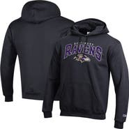 Champion Men's Champion Black Baltimore Ravens Powerblend Arch over Logo Hoodie