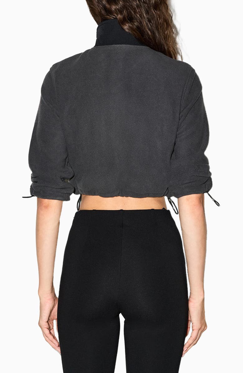 SKIMS Shrunken Zip Jacket, Alternate, color, Ash