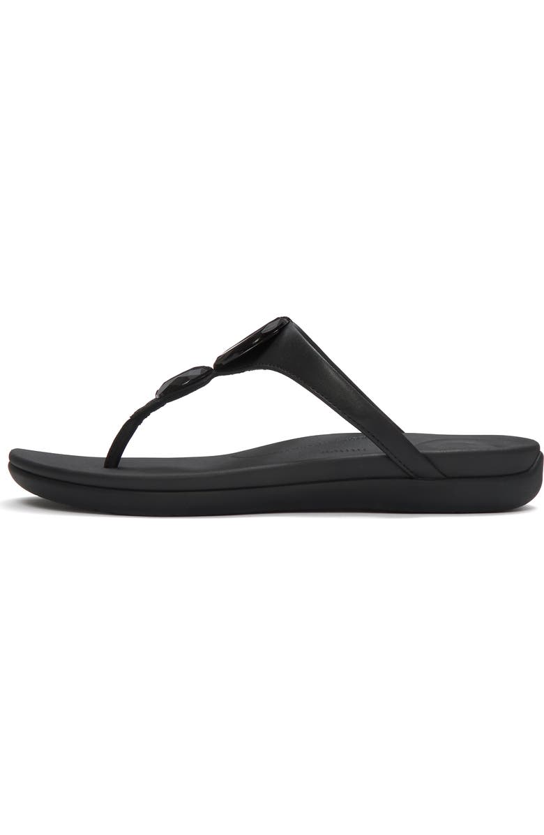 FitFlop Solay Glossy-Disc Toe-Post, Alternate, color, Black