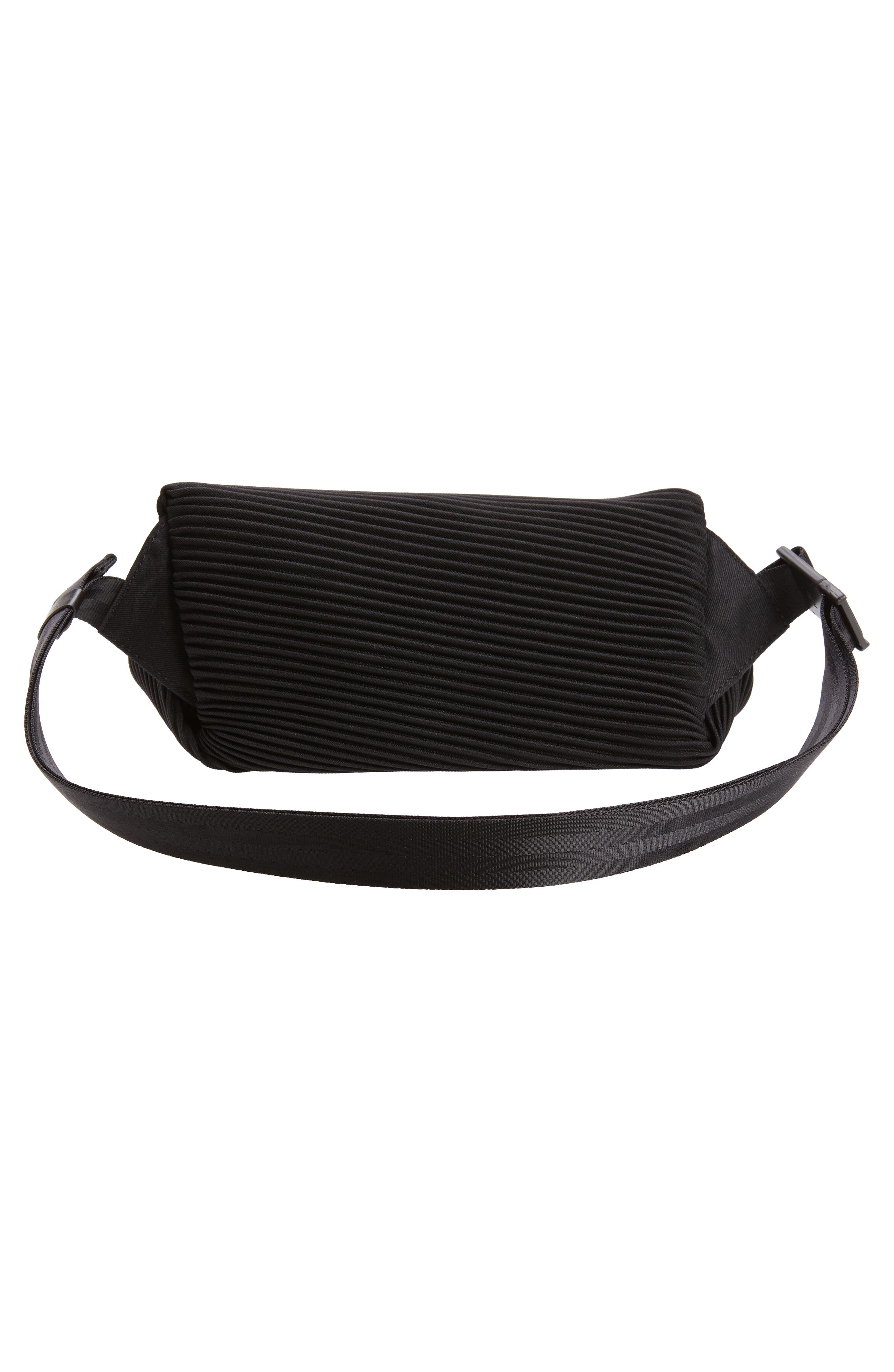 Pleats Please Issey Miyake Bias Pleated Belt Bag, Alternate, color, 
