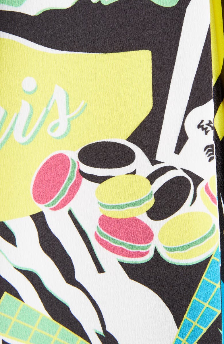 Balenciaga Paris Pleat High/Low Shift Dress, Alternate, color,