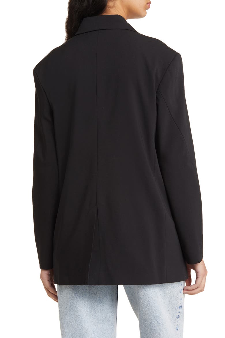 Oversize Notch Lapel Blazer, Alternate, color, BLACK