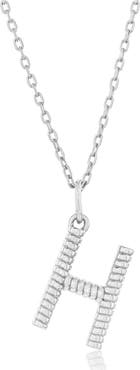 SIMONA Croissant Initial Pendant Necklace