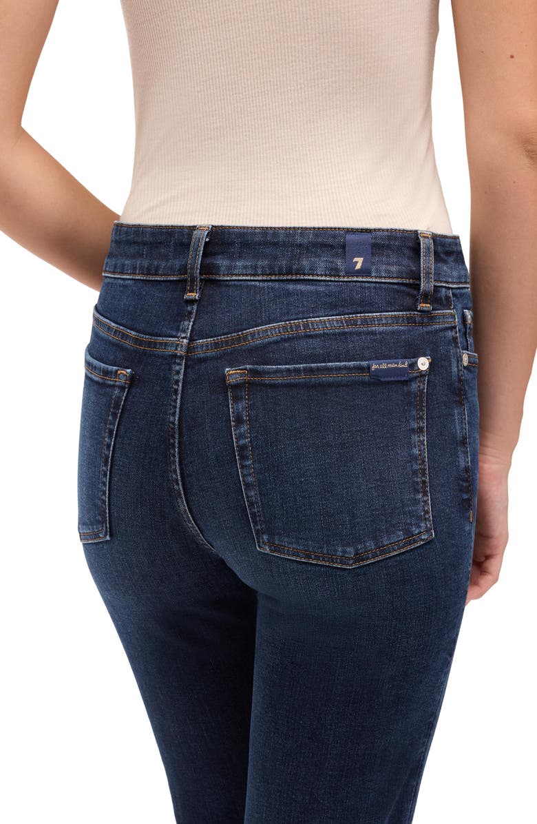 7 For All Mankind The Leggy Bootcut Jeans, Alternate, color, Midnight Fade