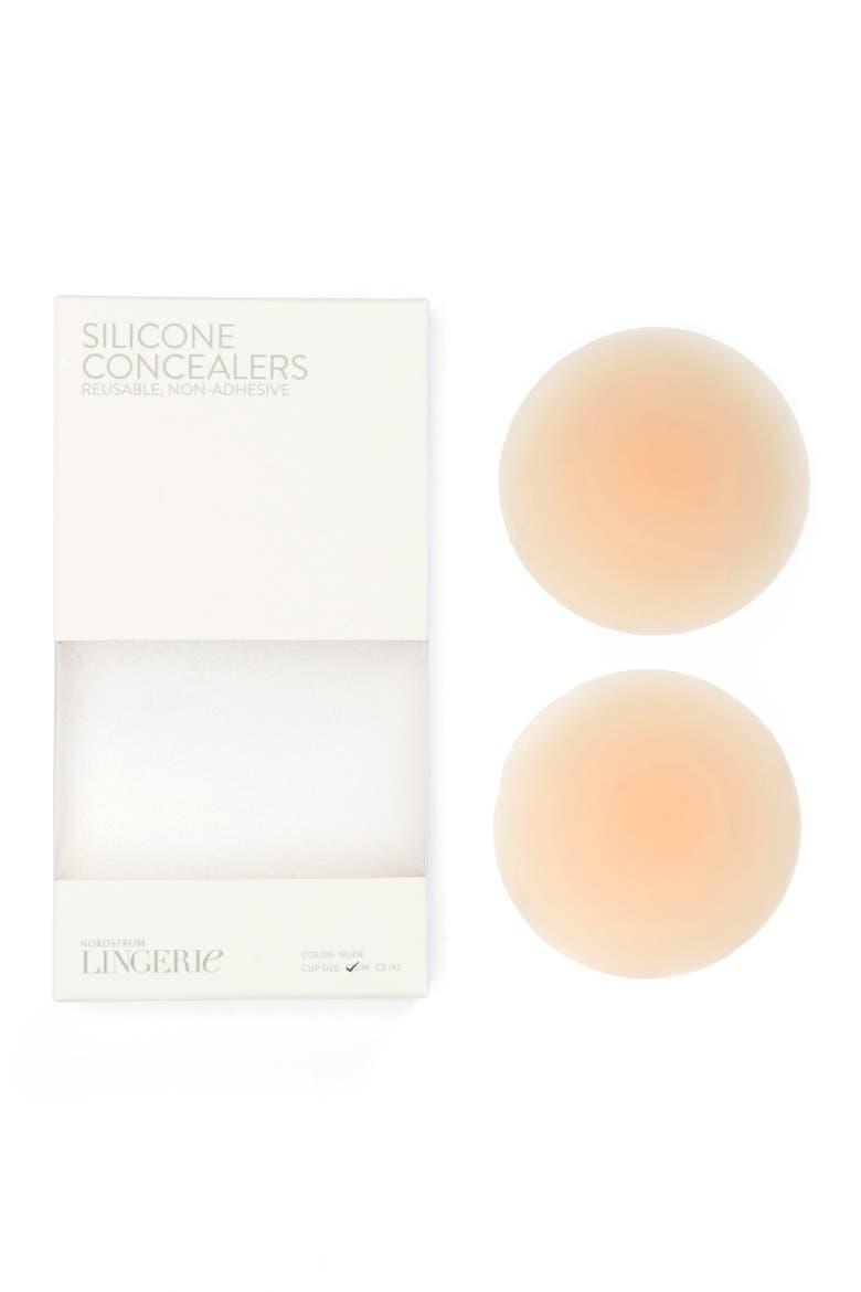 Non-Adhesive Silicone Breast Petals, Main, color, NUDE