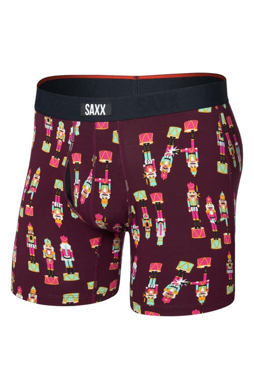 Saxx Vibe Xtra Soft Comfort Boxer Briefs In Red