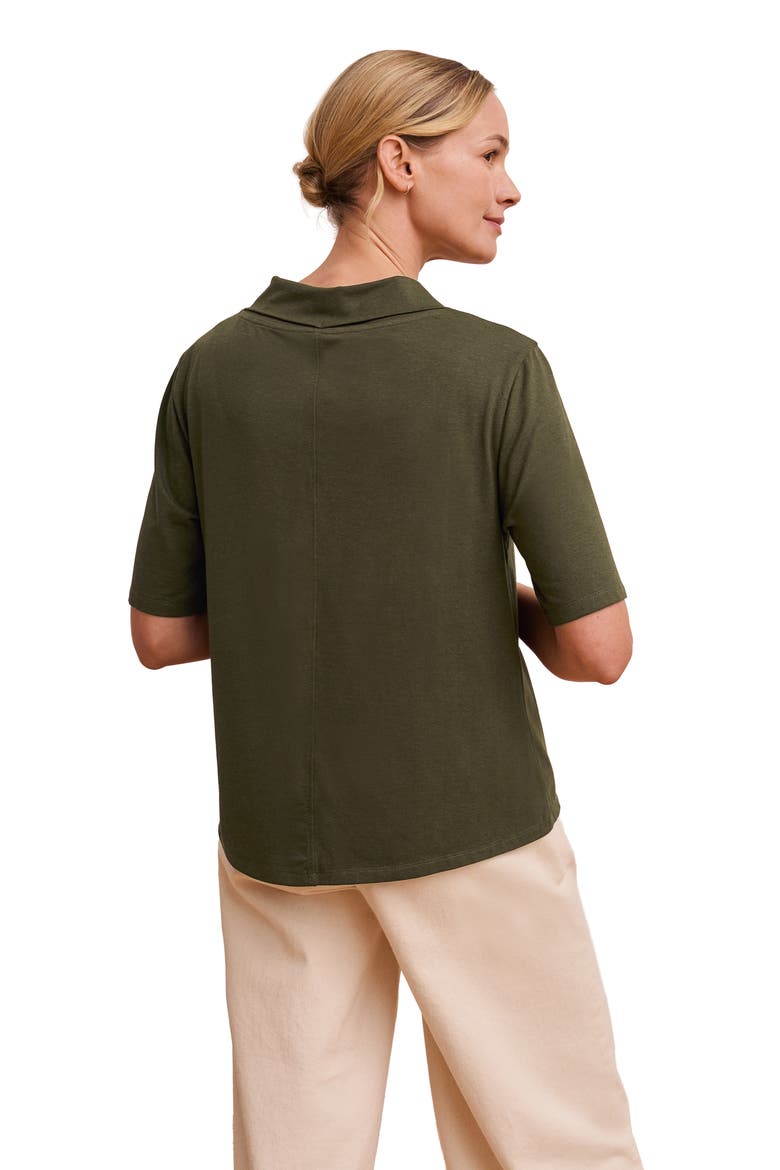 Relaxed V-Neck T-Shirt, Alternate, color, Dark Olive