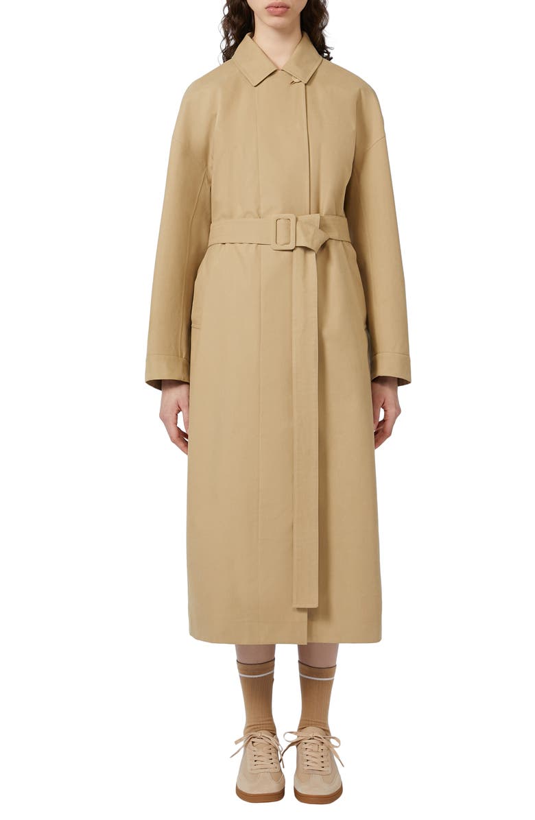 MM by Max Mara Alibi Cotton Blend Coat, Main, color, Sand