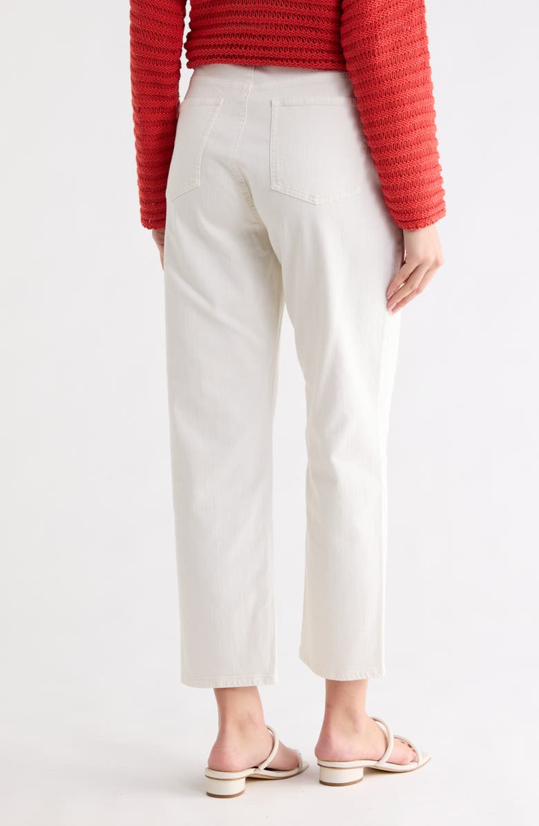 Eileen Fisher High Waist Ankle Straight Leg Jeans, Alternate, color, Undyed Natural